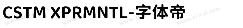 CSTM XPRMNTL字体转换